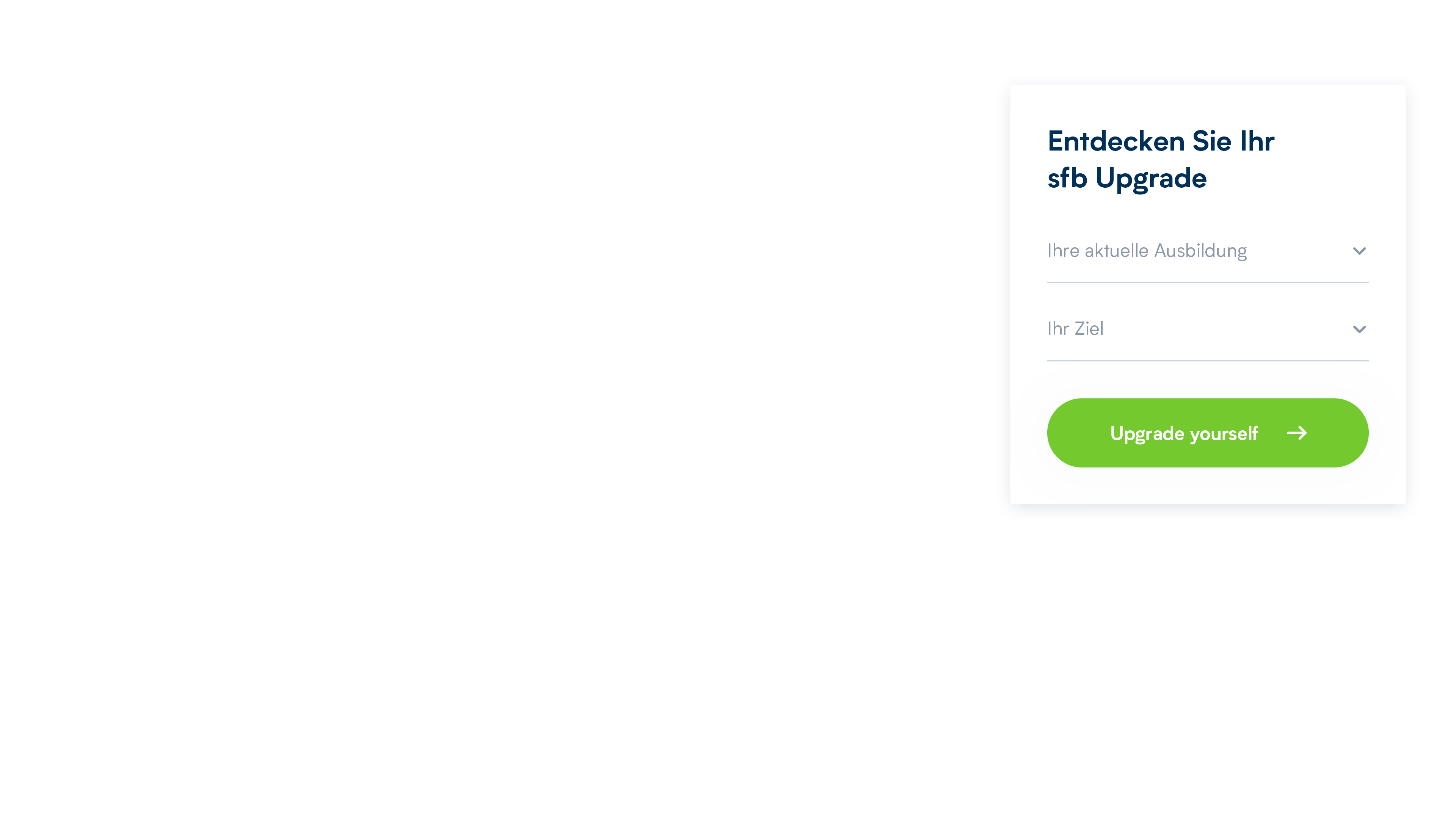Der sfb Upgrade-Fahrplan