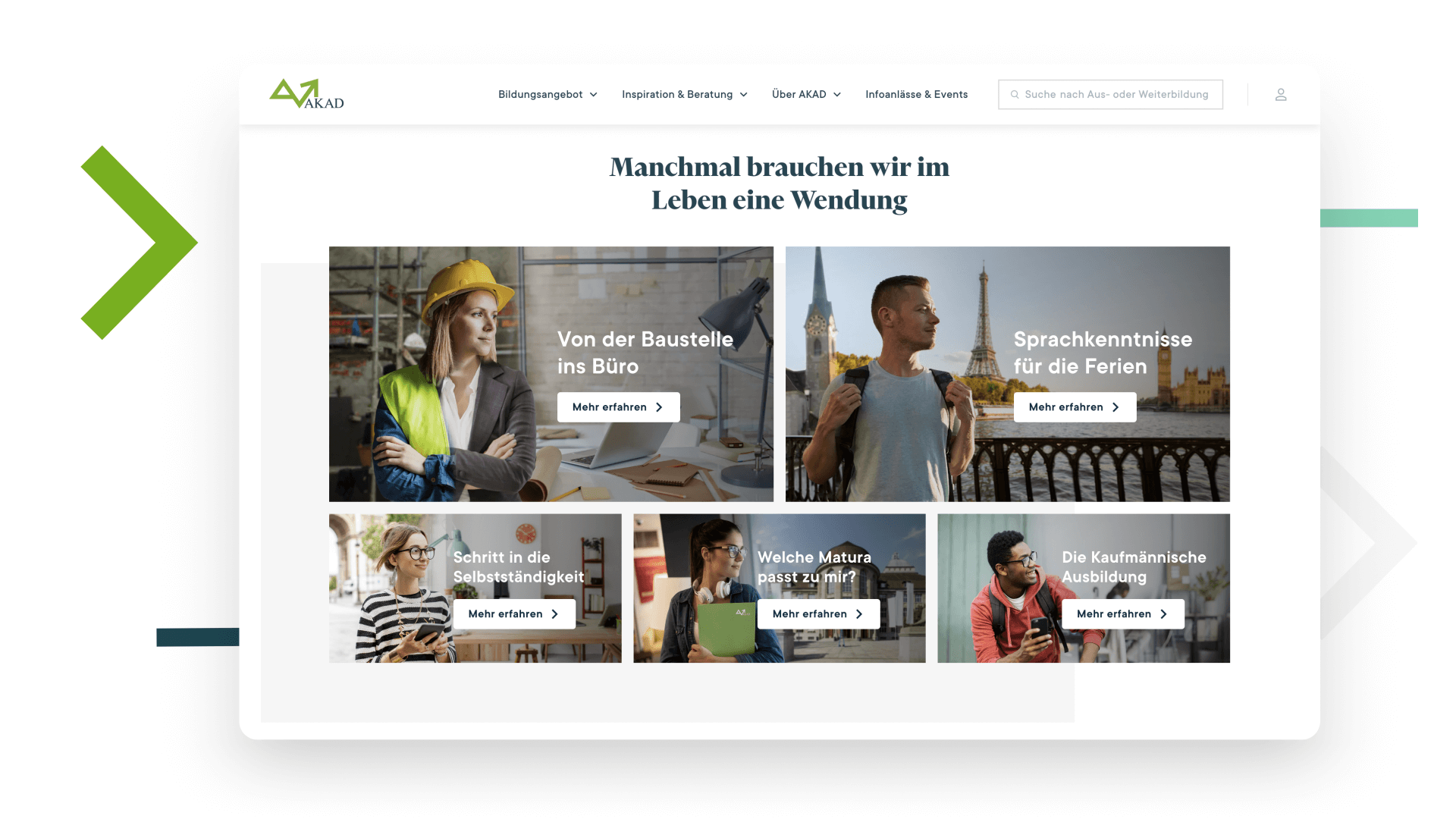 Viele Einstiege, ein Ziel.